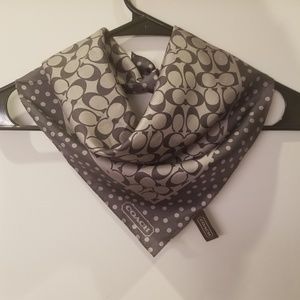 100% silk coach scarf